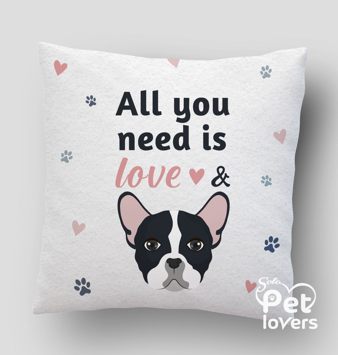 Cojín petlover All you need is love &