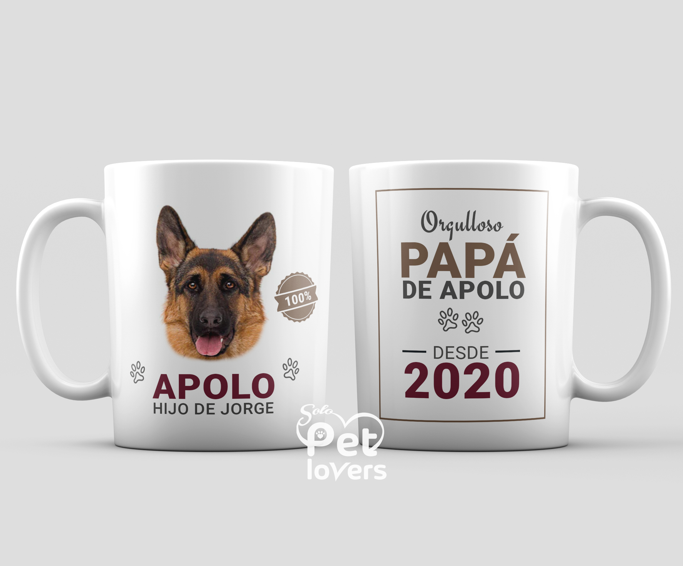 Taza de orgullosos papá perruno - regalos para petlovers Perú