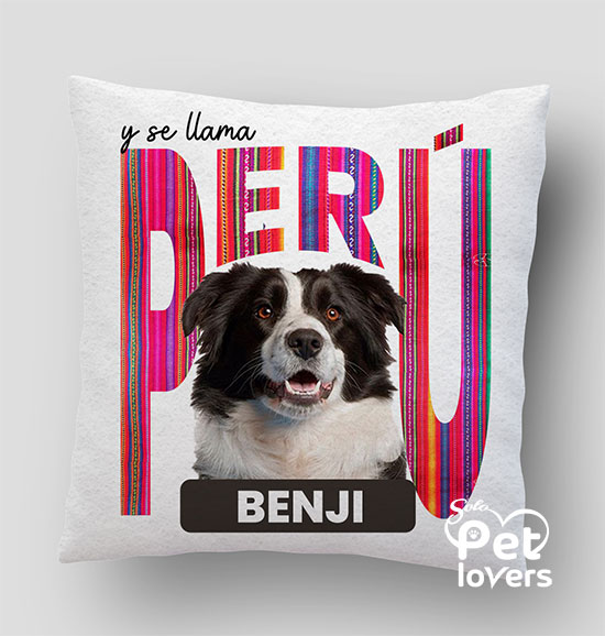 Cojín Petlover Personalizado - Y se Llama Perú